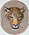 Jaguar Embroidery Patch - Peach