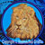 Lion High Definition Portrait #1 Embroidery Patch - Blue